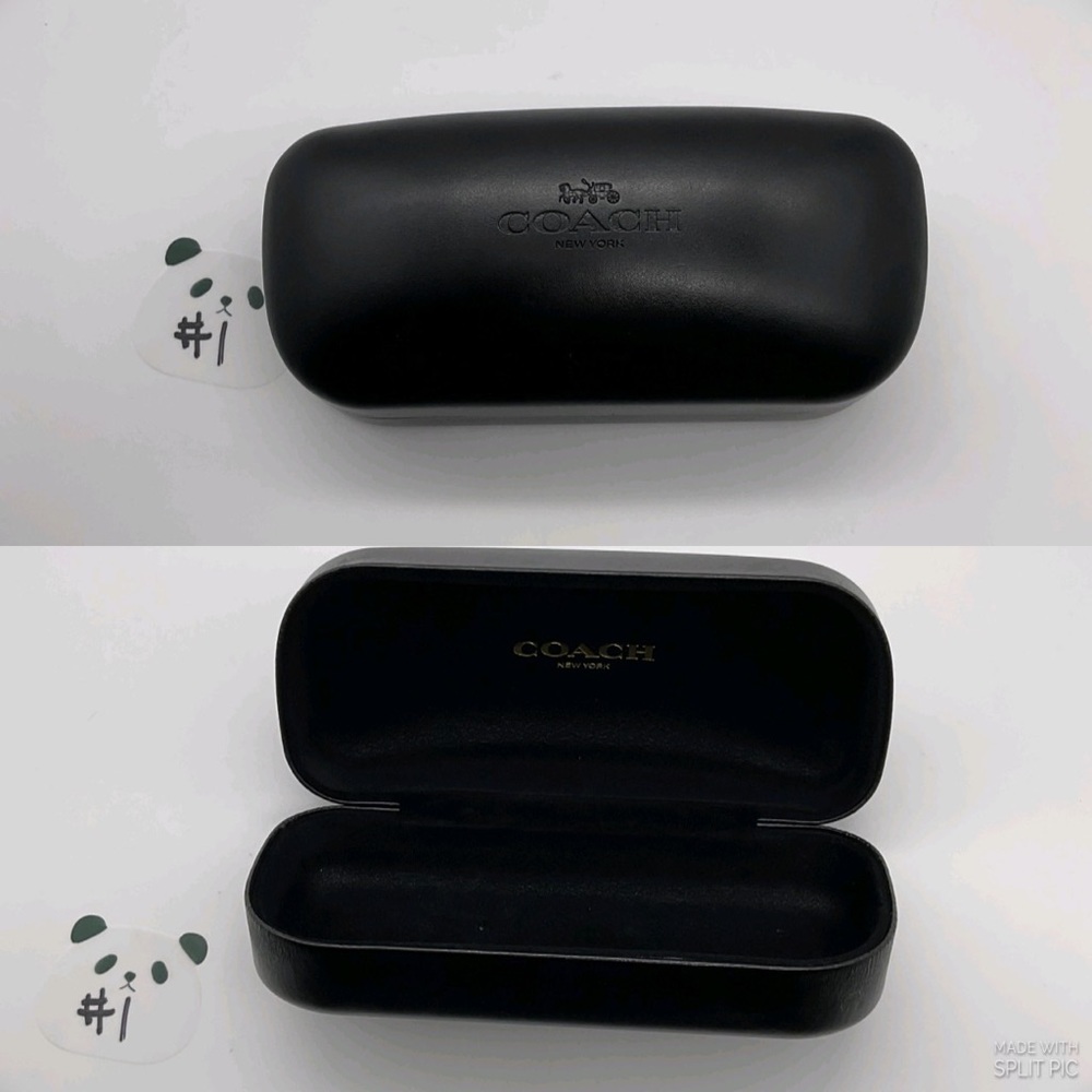 COACH BLACK SUNGLASS HARDCASE